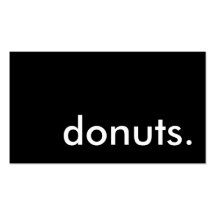 donuts. (color customizable) business card template