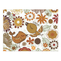 doodle birds post card