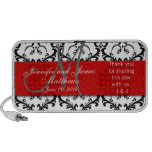 Doodle Damask Thank You Wedding Favour Gift PC Speakers