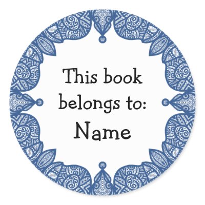 Doodle Design Round Sticker by karanta