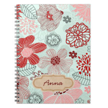 doodle flowers journals
