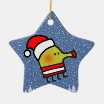 Doodle Jump Christmas Star Christmas Ornaments