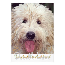Doodle Love, I love my Doodle an... Custom Announcement