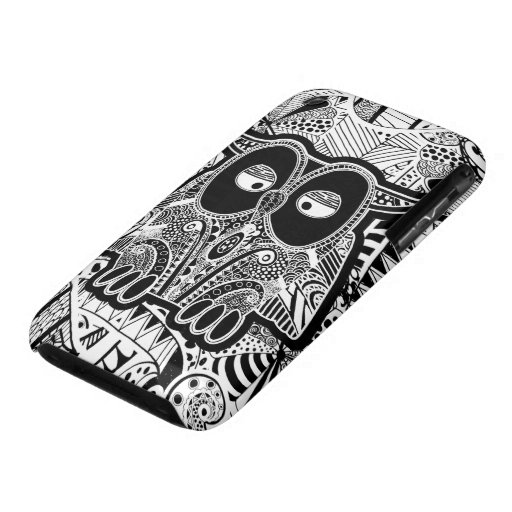 doodle owl iPhone 3 case