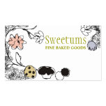 doodle sketch bakery sweets flowers business cards business cards