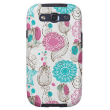 doodle tulips galaxy s3 cover