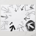 Doodled Arrows Illustration Custom Flyer