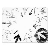 Doodled Arrows Illustration Custom Invite