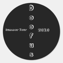 Doofus, Summer Tour, 2010 Sticker