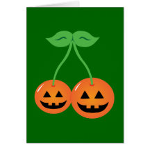 Doom Jack o' Lantern Cherries Cards