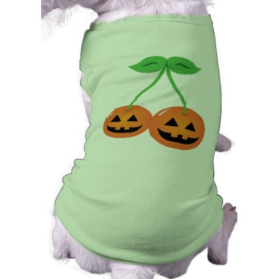 Doom Jack o' Lantern Cherries Dog Tee by toxiferousholidays