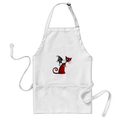 doom kitty (no txt) apron by cfkaatje