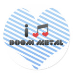Doom Metal Round Sticker