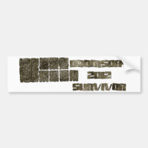 Doomsday 2012 Survivor Bumper Sticker