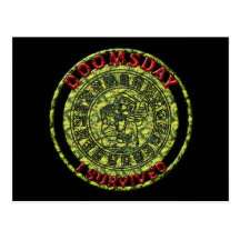 Doomsday - I survived | Maya Prophecy Postcard