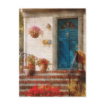 Door - Blue Front Door Postcard