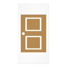 Door house photo card template