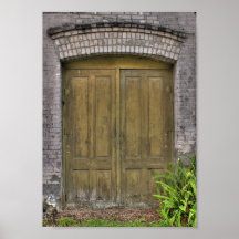 Door I Brown & Grey Print