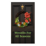 Door Wreath Custom Florist Business Card
