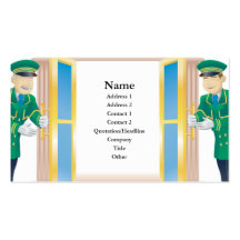 Doorman business card design