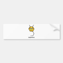 Dopamine Neurotransmitter Bumper Stickers