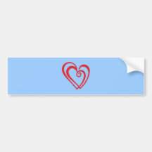 Doppelherz double heart auto sticker