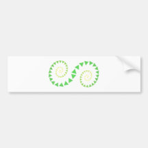 Doppelspirale Dreiecke double spiral triangles Auto Sticker