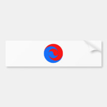 doppelt double Yin Yang Bumper Sticker