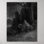 Doré's illustration "Geraint and Enid Ride Away" Print