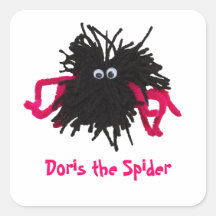 Doris the Spider Square Sticker