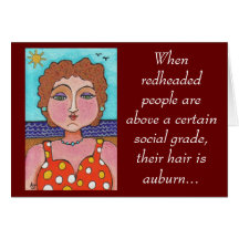 DORIS: When redheaded people... - card