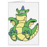Dormie the baby dragon greeting card