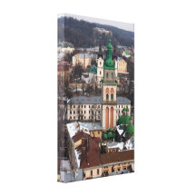 Dormition Church in Lviv Stretched Canvas Prints