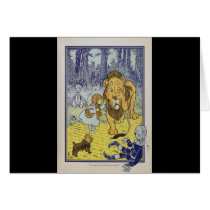 Dorothy and the Cowardly Lion from Wizard of Oz Card