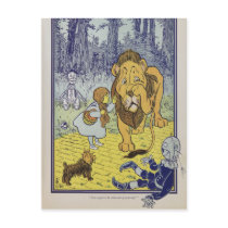 Dorothy and the Cowardly Lion from Wizard of Oz Postcard