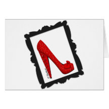 Dorothy's Framed Ruby Red Heels Card