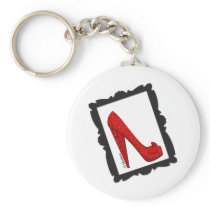 Dorothy's Framed Ruby Red Heels Keychain