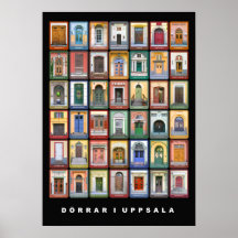 Dörrar i Uppsala (stor) Posters