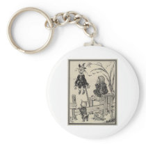 Dorthy, Scarecrow And Toto Keychain