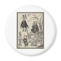 Dorthy, Scarecrow And Toto Magnet