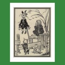 Dorthy, Scarecrow And Toto postcards