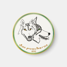 dos poocheros magnet