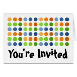 Dot Explosion! Invitation Greeting Cards
