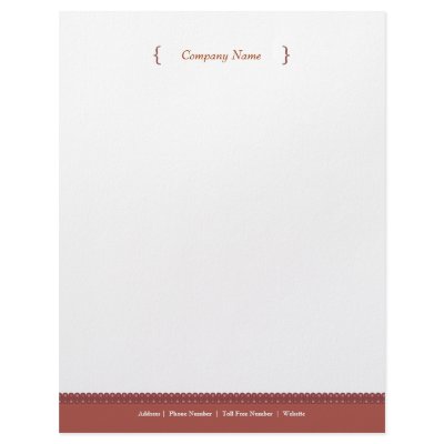 Dot Letterhead - Cranberry by kryanoutloud