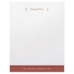 Dot Letterhead - Cranberry