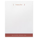 Dot Letterhead - Cranberry
