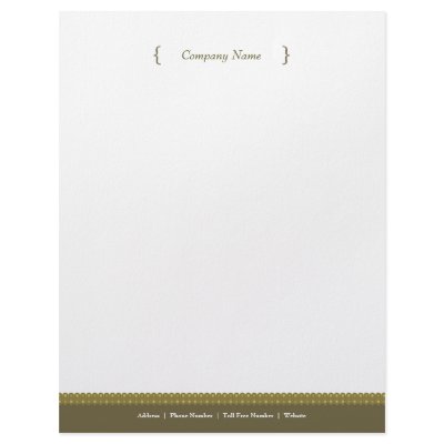 Dot Letterhead - Olive by kryanoutloud