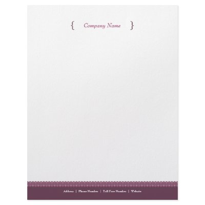 Dot Letterhead - Plum by kryanoutloud