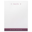 Dot Letterhead - Plum