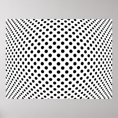 Dot Optical Illusion Poster by JayAtZazzle